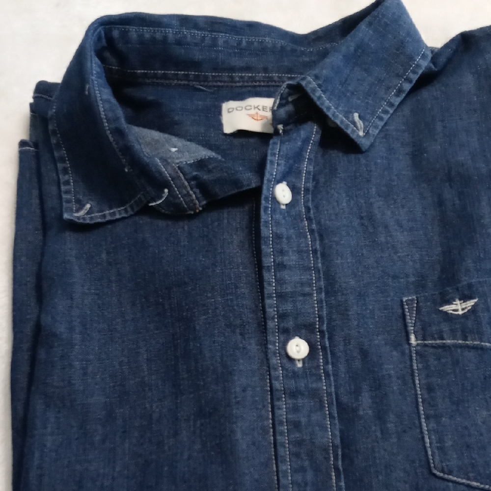 Dockers Dark Blue Denim Shirt